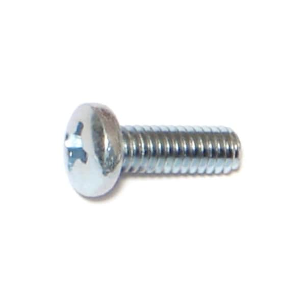 Midwest Fastener #8-32 x 1/2 in Phillips Pan Machine Screw, Zinc Plated Steel, 100 PK 07326 - main